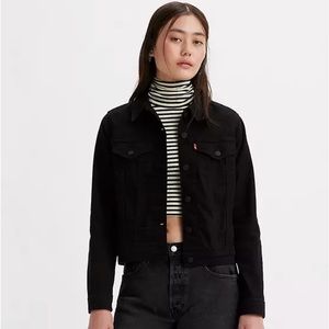 Levi’s black jean jacket, size s